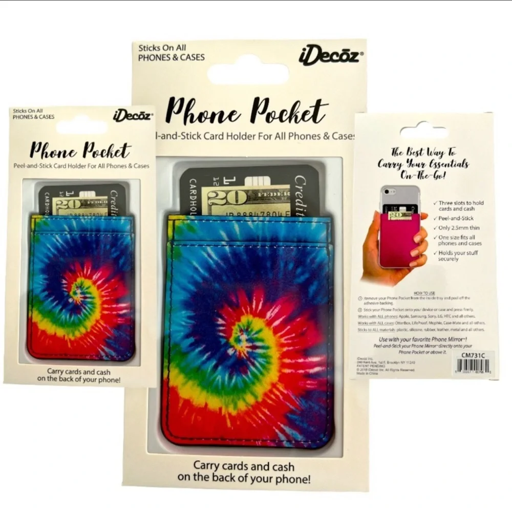 🦋4/$25 Tie Dye Phone Pocket